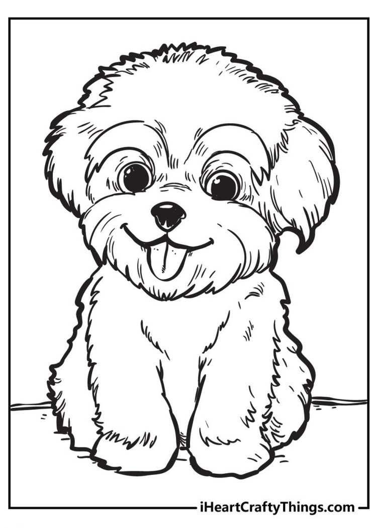All New Puppy Coloring Pages - I Heart Crafty Things