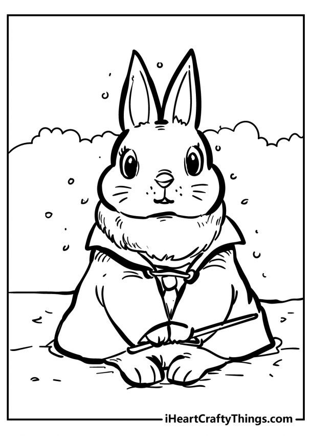 Rabbit Coloring Pages (100% Free Printables)