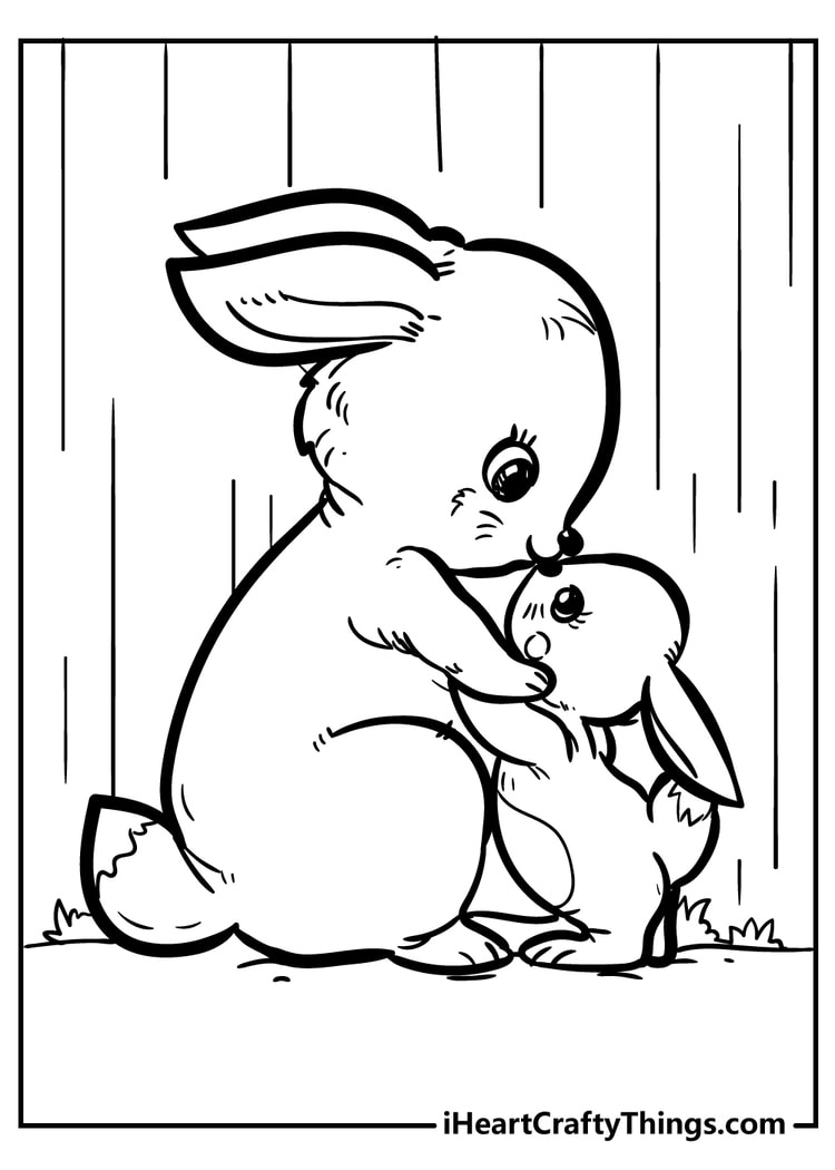 lop eared rabbit coloring pages