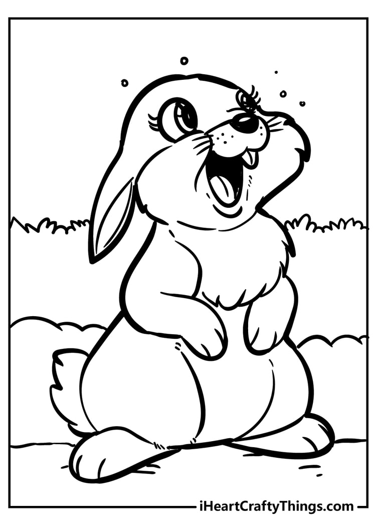 Original And Sweet Rabbit Coloring Pages