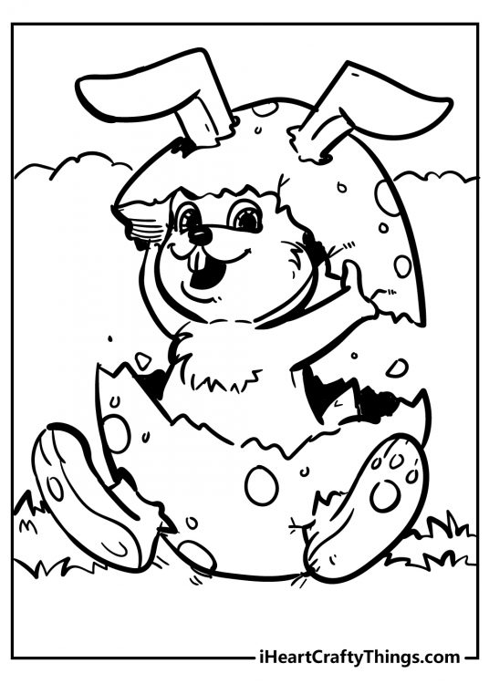 Original And Sweet Rabbit Coloring Pages