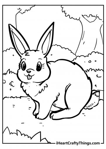 Rabbit Coloring Pages (100% Free Printables)