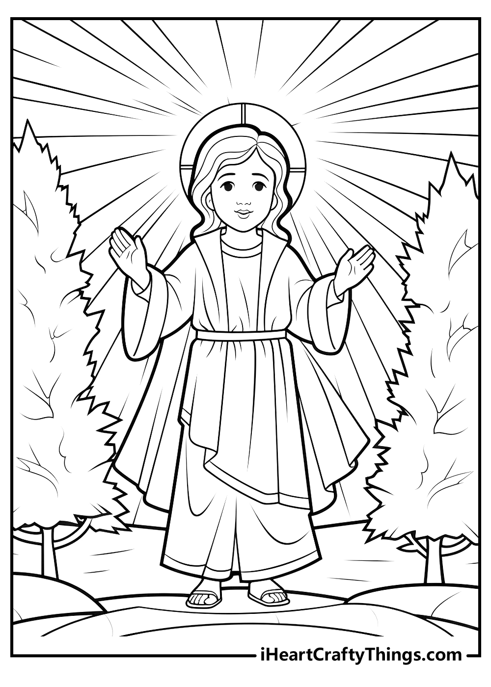religious easter coloring sheet free download