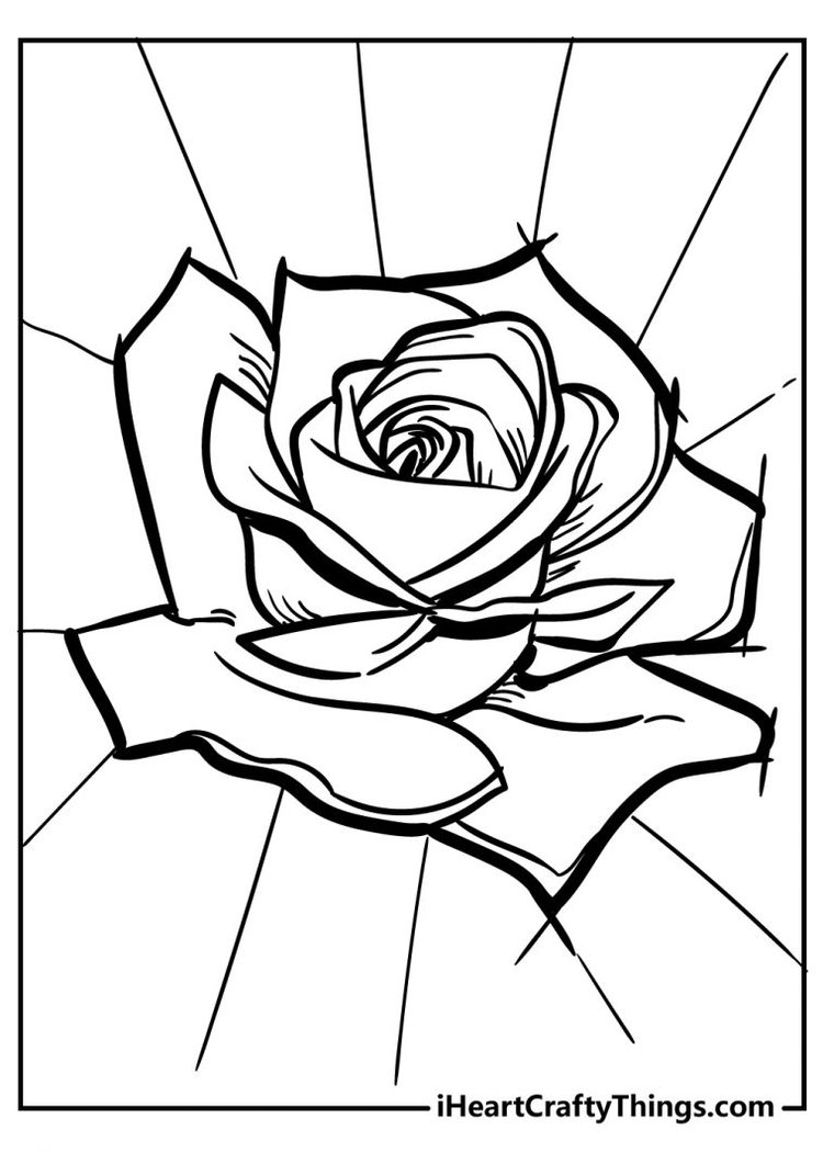 Rose Coloring Pages - Original And 100% Free (2021)