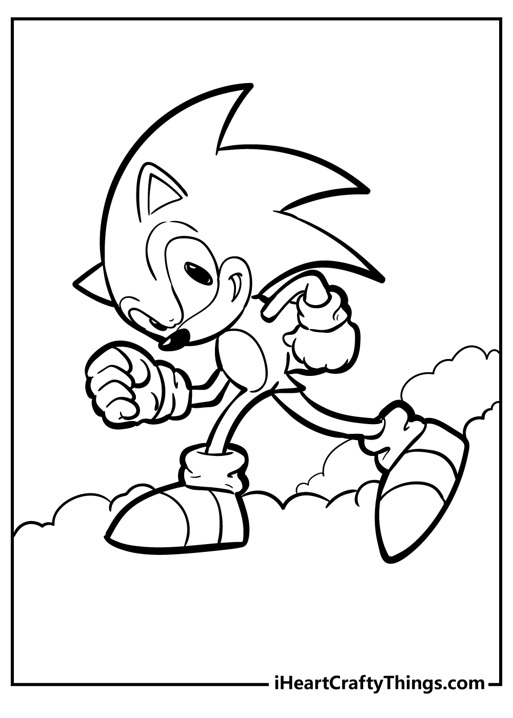 sonic the hedgehog coloring pages free printable