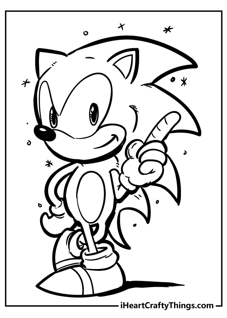 Sonic The Hedgehog Coloring Pages   20 Free 20