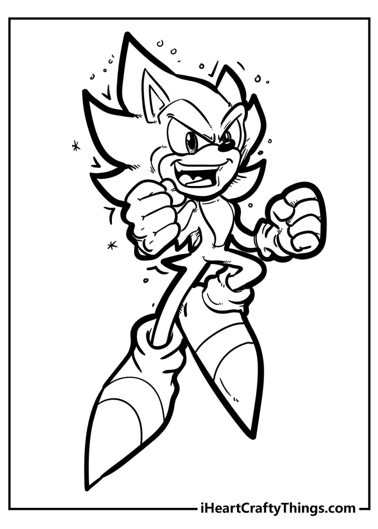 Sonic The Hedgehog Coloring Pages 100 Free (2021)