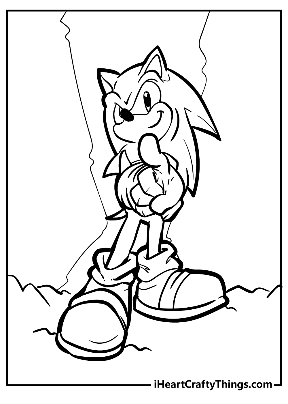 knuckles the hedgehog coloring pages