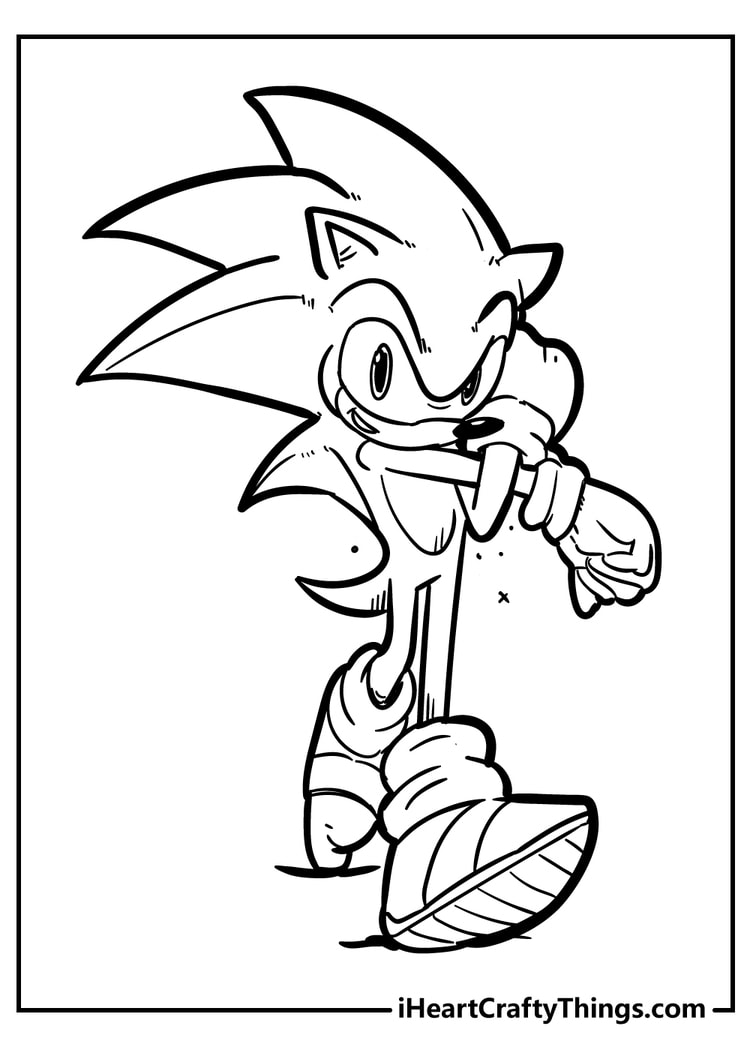 100+ Sonic the Hedgehog Coloring Pages Free - GBColoring