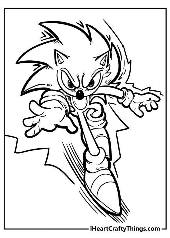 sonic pictures to color