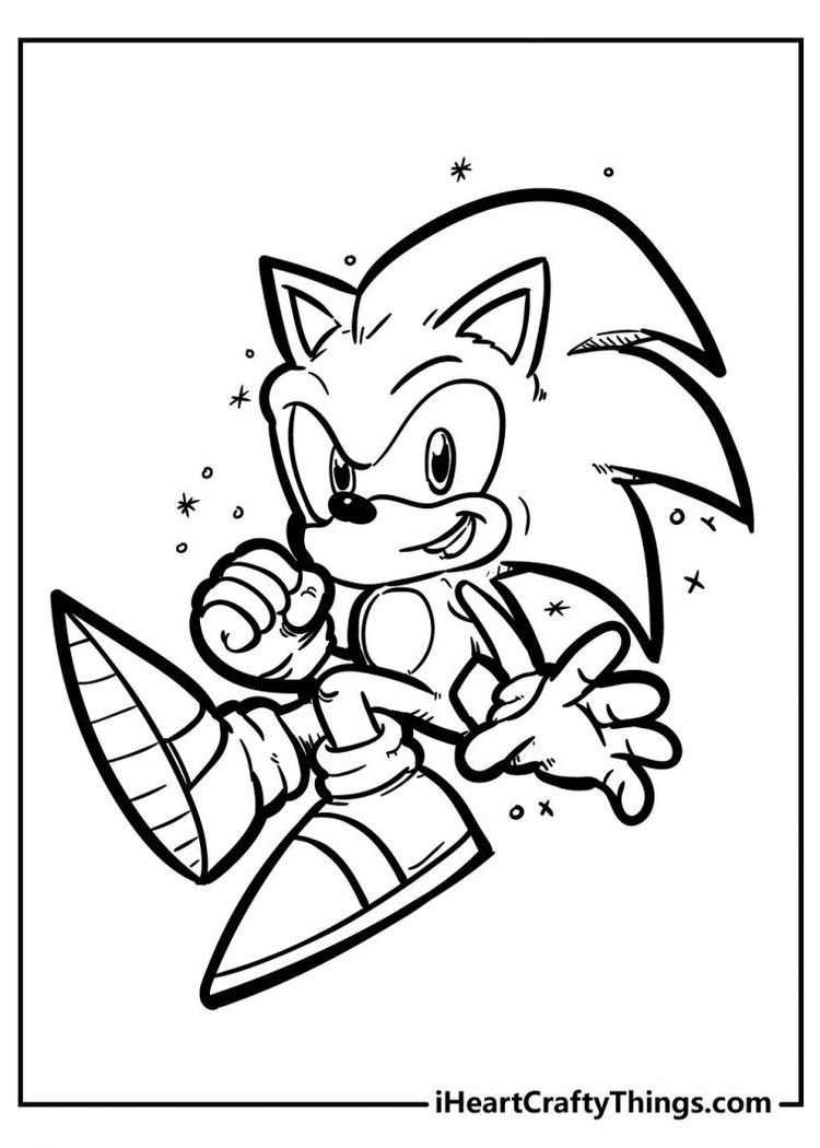 Sonic Coloring Pages (100% Free Printables)
