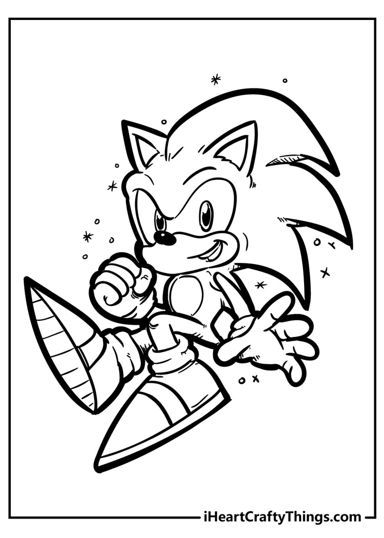 Sonic Coloring Pages Printable for Free Download