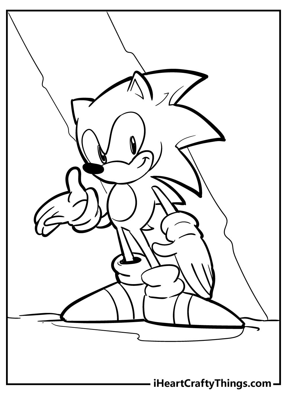 Sonic para colorir 10  Cartoon coloring pages, Animal coloring pages,  Coloring pages