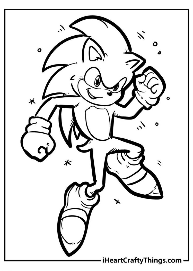 Sonic The Hedgehog Coloring Pages 100 Free 2023 
