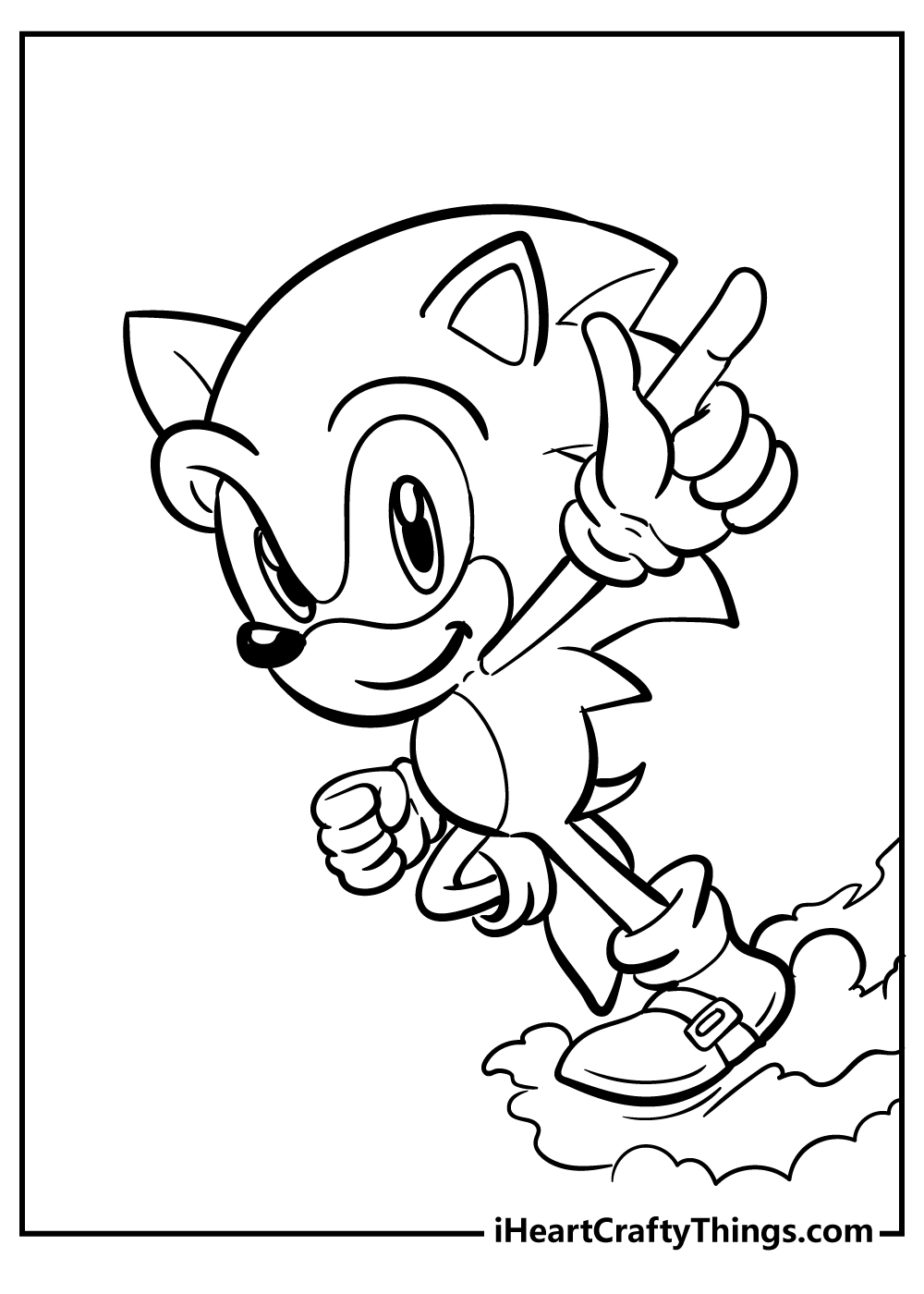 manic the hedgehog coloring pages