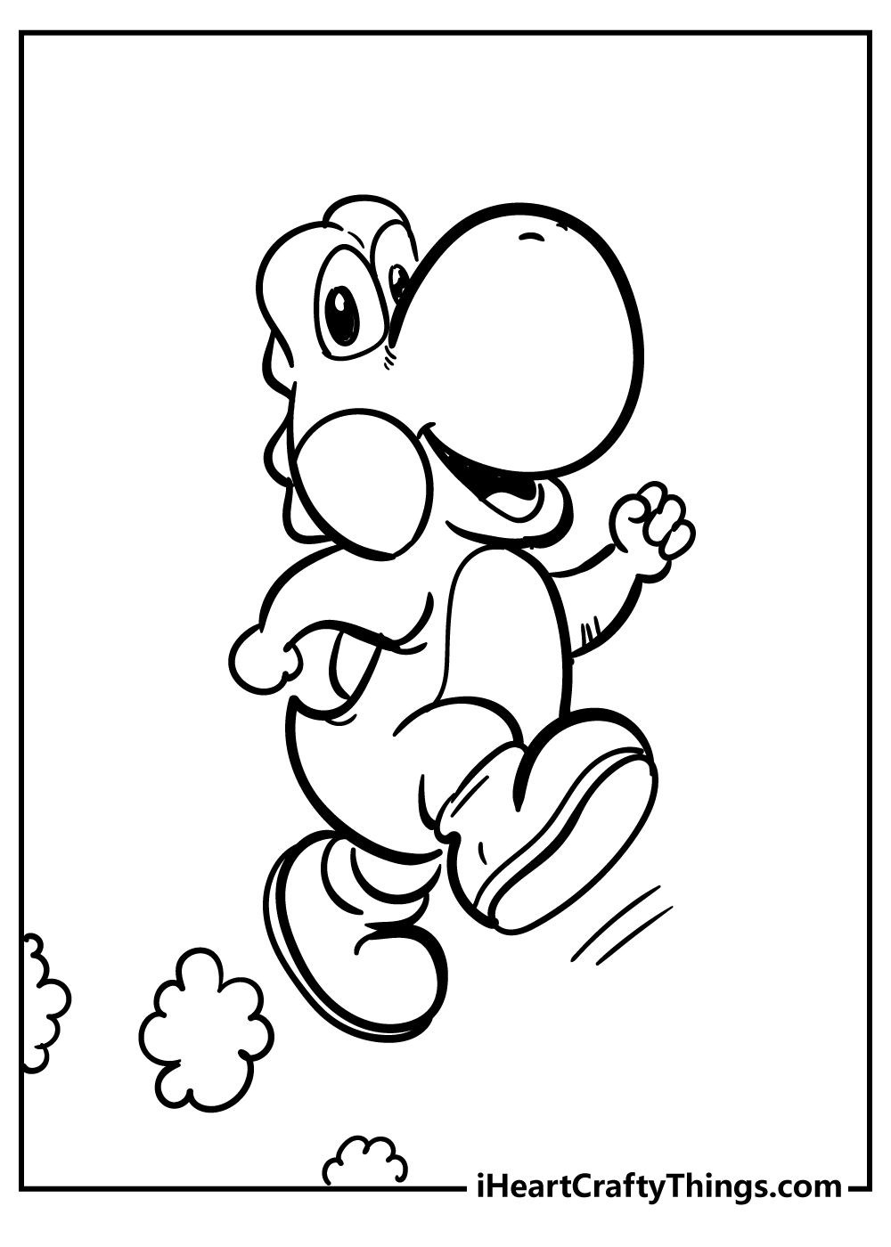 yoshi coloring page to print