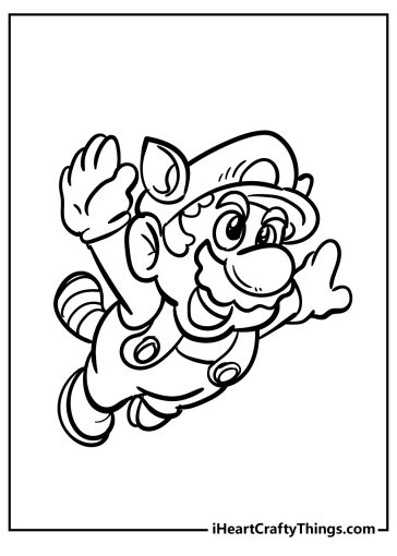 Super Mario Bros Coloring Pages (100% Free Printables)