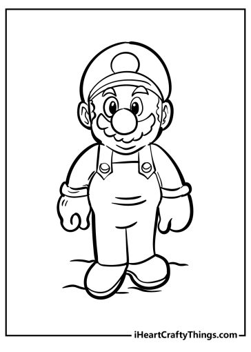 Super Mario Bros Coloring Pages (100% Free Printables)