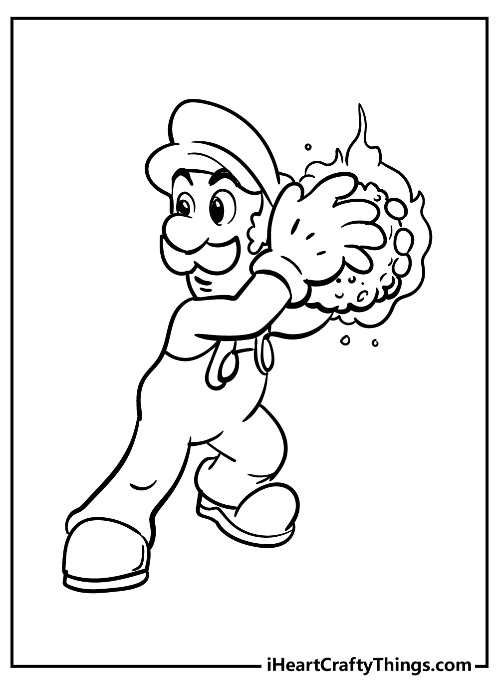 Super Mario Bros coloring pages free printable