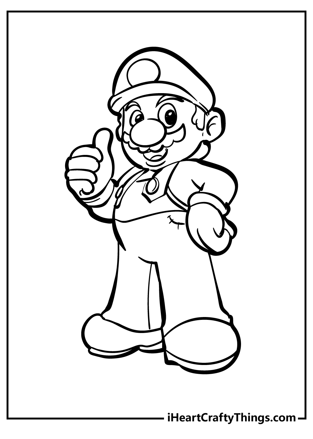 Super Mario Bros coloring pages free printable