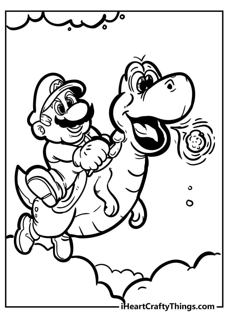 Super Mario Coloring Book: Coloring All Your Favorite Characters in Super  Mario Run (Paperback)