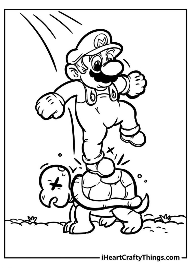 Super Mario Bros Coloring Pages - New And Exciting (2021)