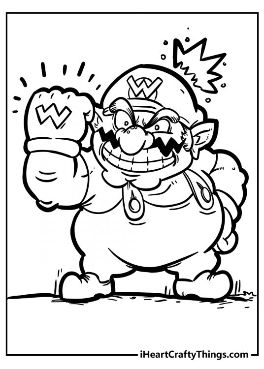 Super Mario Bros Coloring Pages - New And Exciting (2021)