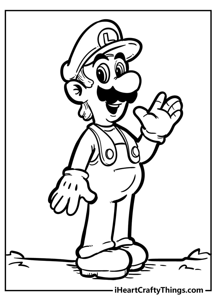 Super Mario Bros Coloring Pages   New And Exciting 20