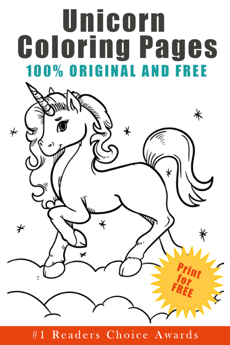 Unicorn coloring book free to download