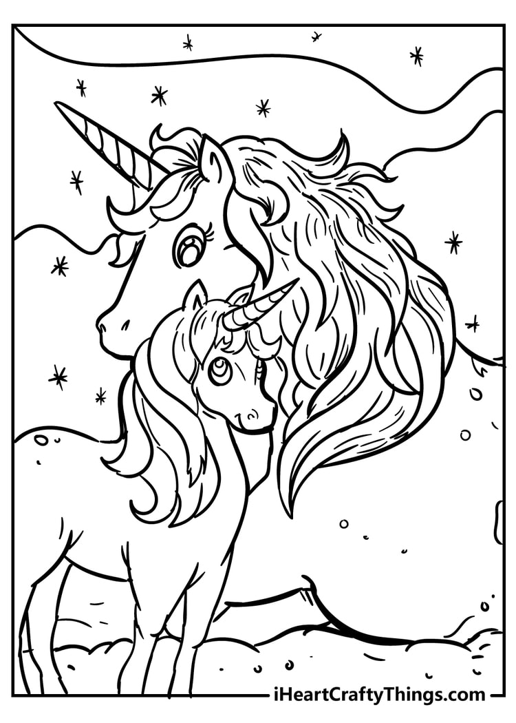 baby unicorns coloring pages