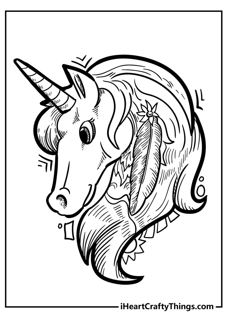 unicorn coloring book for kids free printable