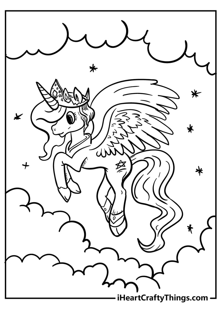 Unicorn Coloring Pages   20 Magical Unique Designs 20