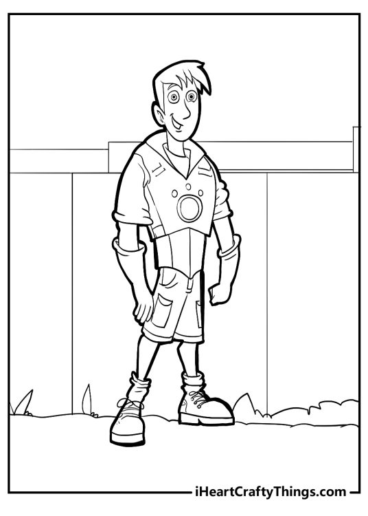 Wild Kratts image featuring Martin posing in his customary jacket shorts sneakers and gloves