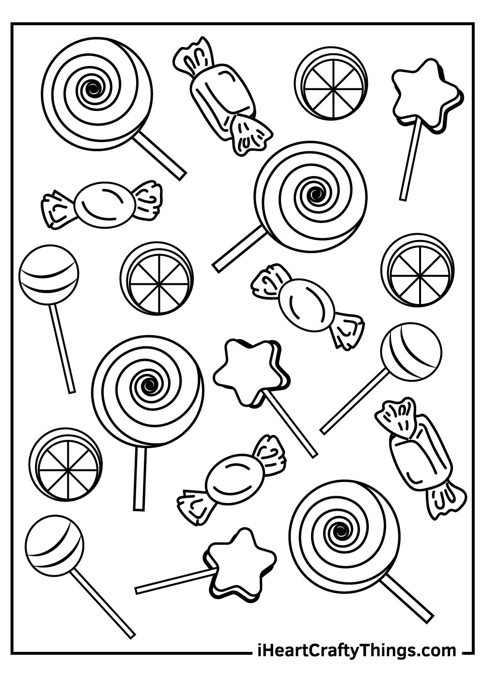 Mx26m Candies Coloring Pages