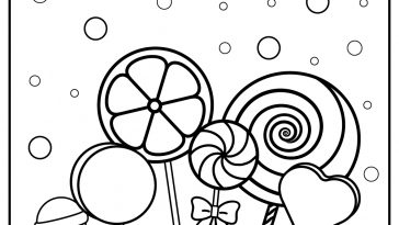 cotton candy coloring pages free pdf