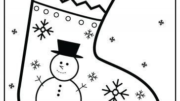 free pdf christmas stocking coloring pages