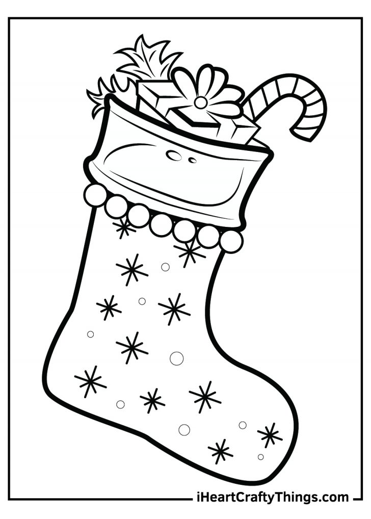 Printable Christmas Stocking Coloring Pages (Updated 2022)