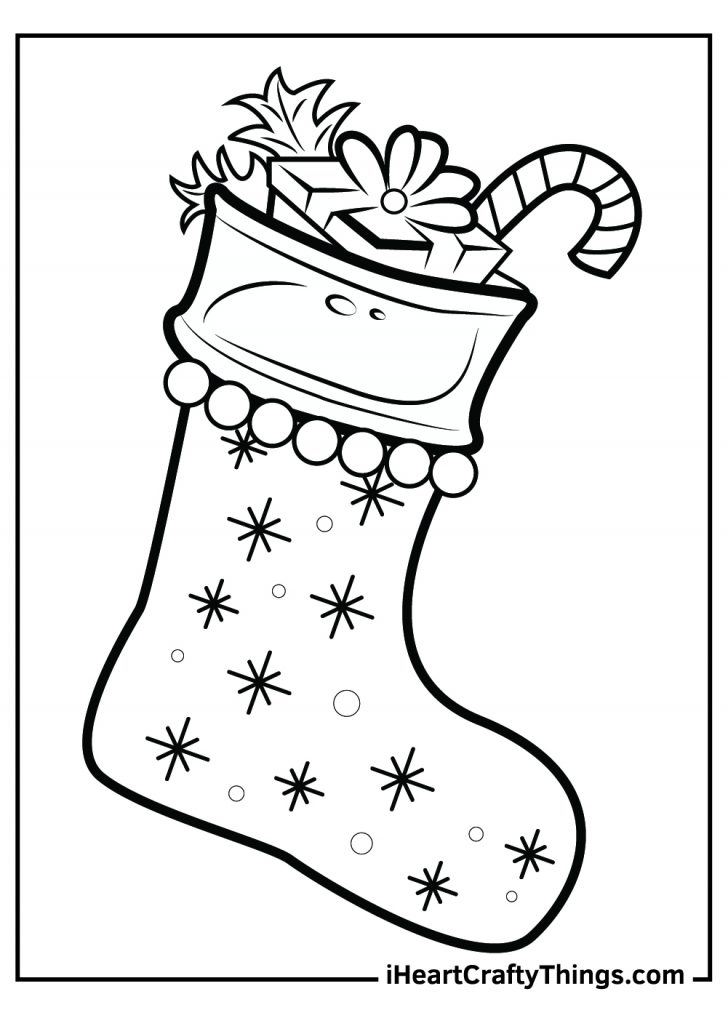 Christmas Stocking Coloring Pages 100 Free Printables 