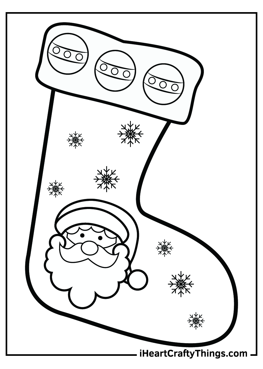 merry christmas stocking coloring pages