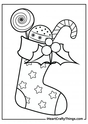 25 Christmas Stocking Coloring Pages (100% Free Printables)