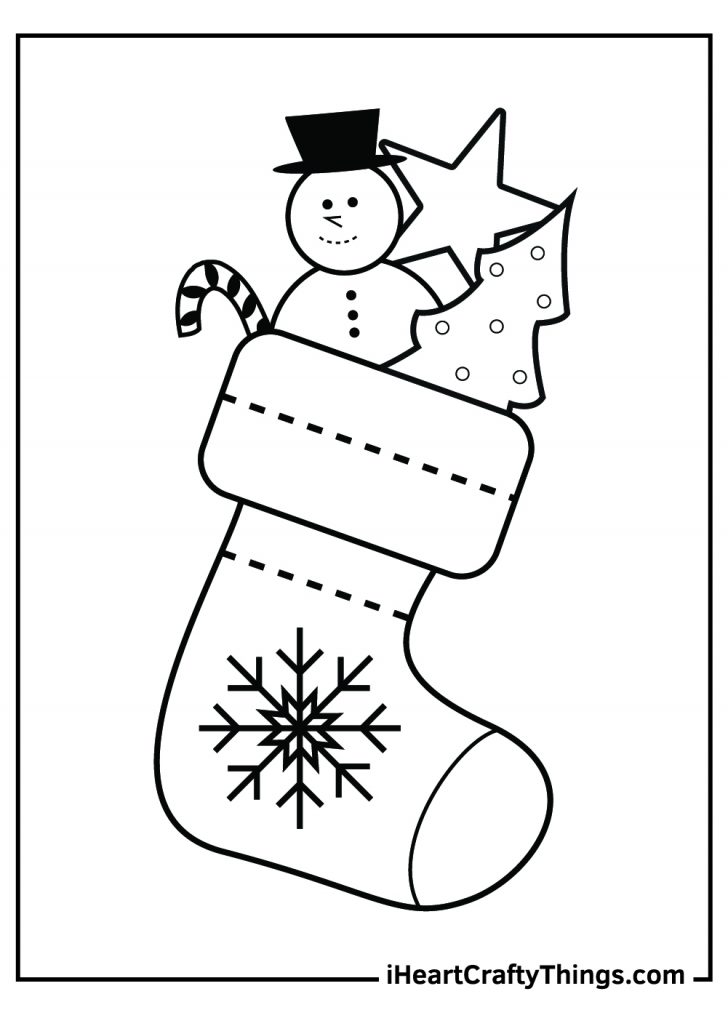 25 Christmas Stocking Coloring - Christmas Stocking 08 728x1018