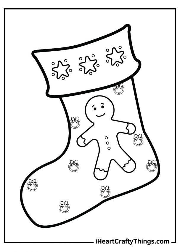 Printable Christmas Stocking Coloring Pages (Updated 2022)