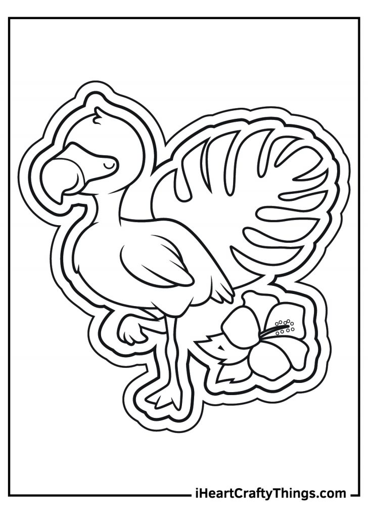 Printable Flamingos Coloring Pages (Updated 2022)