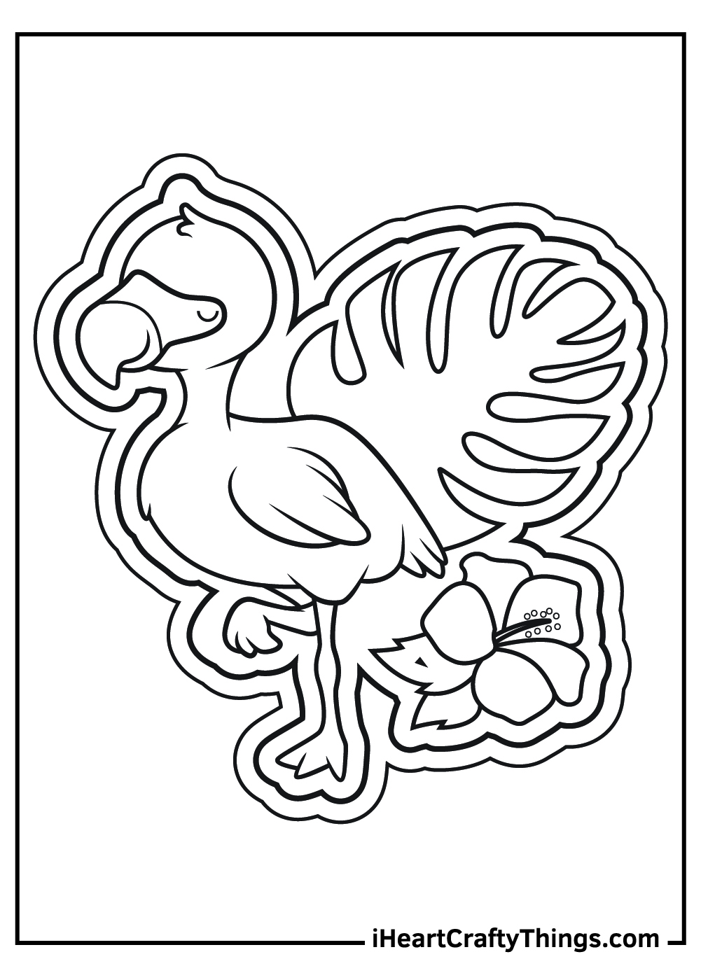 Download Printable Flamingos Coloring Pages Updated 2021