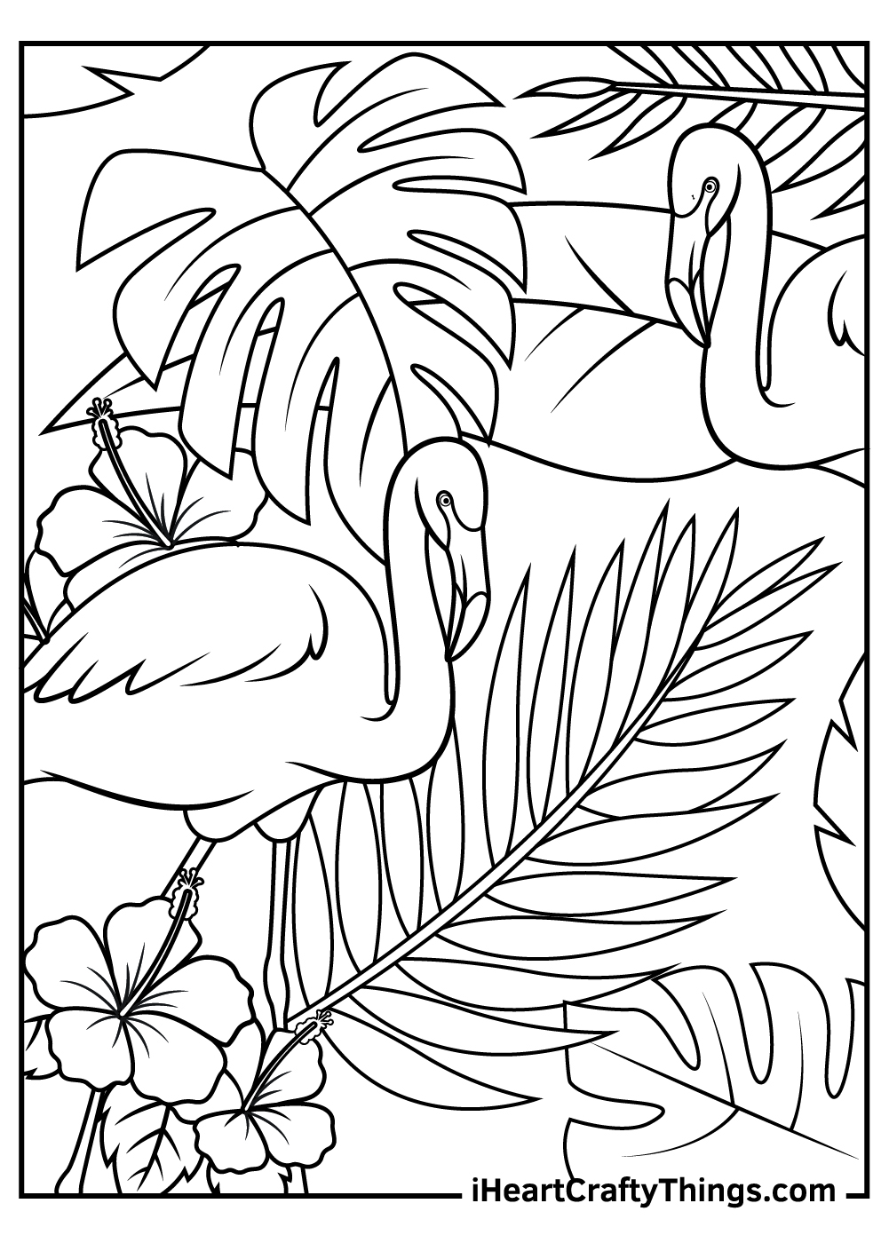 Download Printable Flamingos Coloring Pages Updated 2021