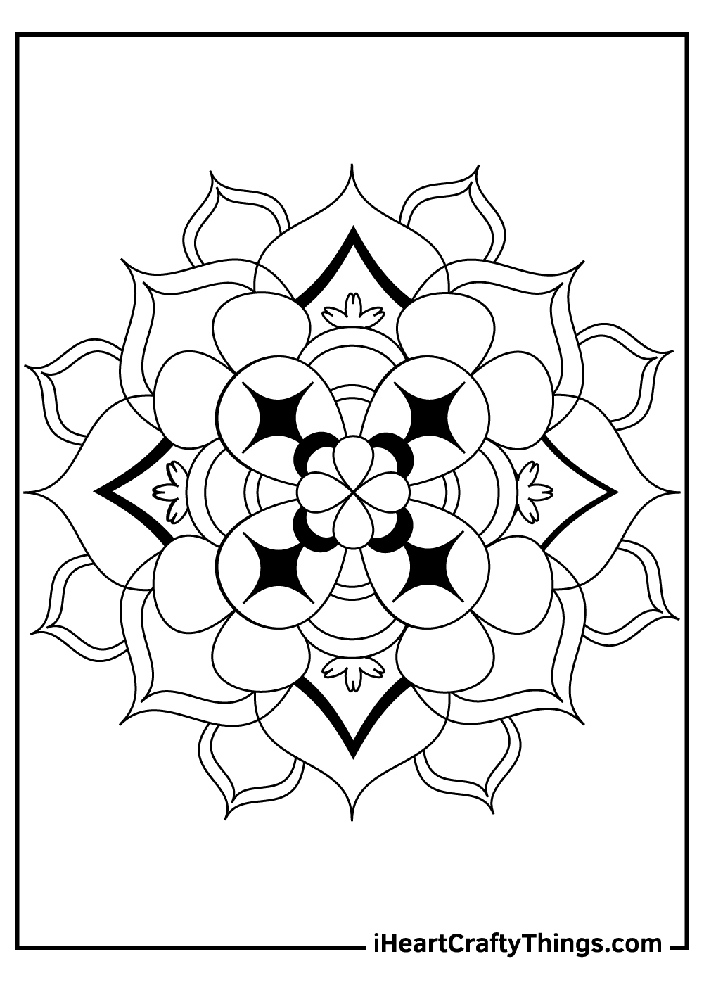 mandala coloring sheet