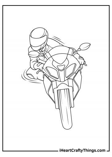 15 Motorcycle Coloring Pages (100% Free Printables)