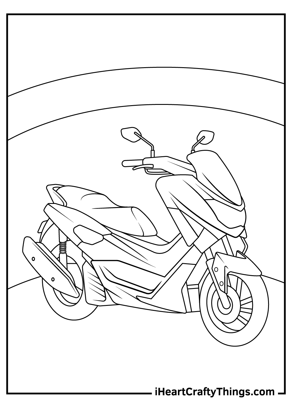 honda motorcycle coloring pages