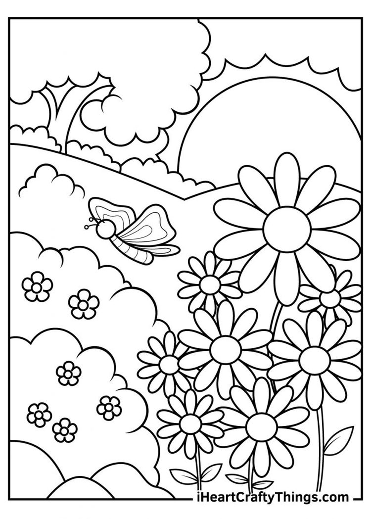 Seasons Coloring For Kids Coloring Pages