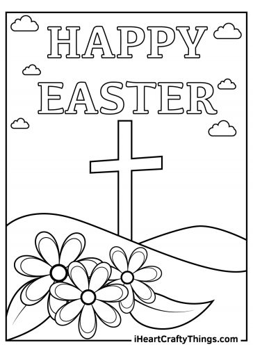 free printable religious easter coloring pages